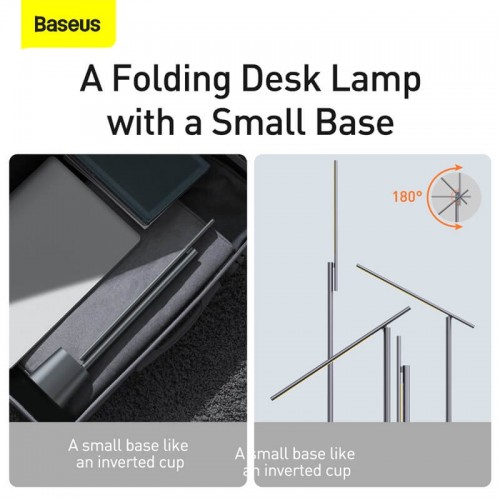 Лампа BASEUS Smart Eye Series Rechargeable Folding Reading Desk Lamp (Smart Light) |3000-6000K| (DGZG-02)
