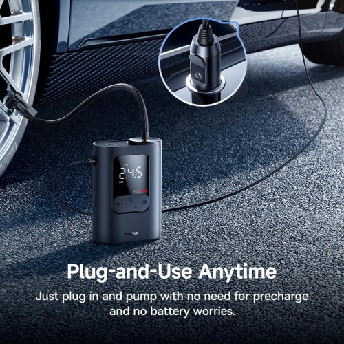 Портативный компрессор BASEUS GoTrip VA1 Super Mini Wired Inflator 22-Cylinder