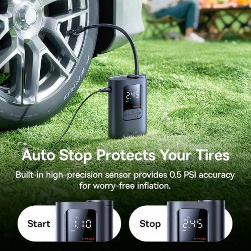 Портативный компрессор BASEUS GoTrip VA1 Super Mini Wired Inflator 22-Cylinder