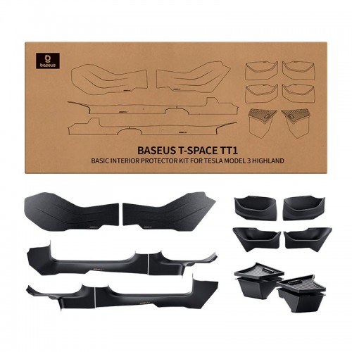 Защитный комплект салона BASEUS T-Space TT1 12-Piece Interior Protector Kit for Tesla Model 3 Highland 1.0