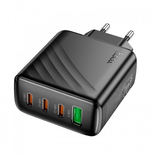 Адаптер мережевий HOCO Supply charger CS27A |1USB/3Type-C,67W/3A, PD/QC| black