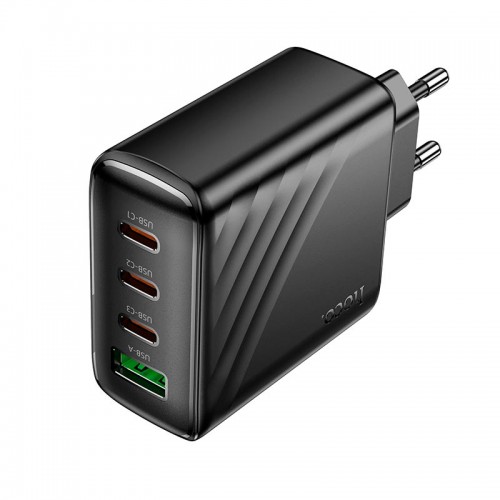 Адаптер мережевий HOCO Supply charger CS27A |1USB/3Type-C,67W/3A, PD/QC| black