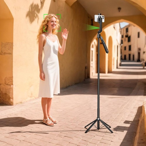 Селфи-монопод HOCO Soporte smart live broadcast holder K32 |BT5.2, 8ч, 1.81м| чёрный