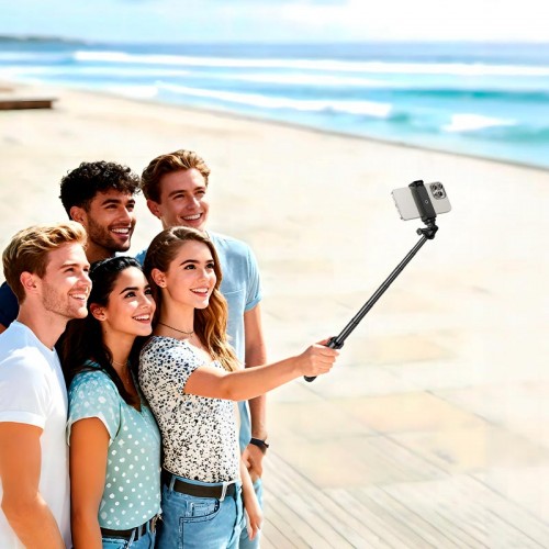 Селфи-монопод HOCO Prestigio многофункциональный штатив K101 |BT5.2, Remote, 95 см| чёрный