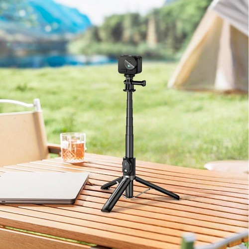 Селфи-монопод HOCO Prestigio многофункциональный штатив K101 |BT5.2, Remote, 95 см| чёрный