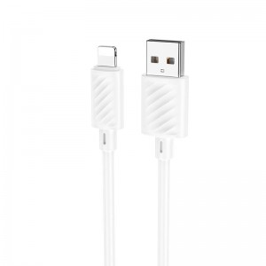 Кабель HOCO Lightning Gratified для зарядки и передачи данных (в упаковке) X88 |1 м, 2,4 A| белый
