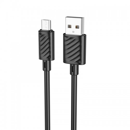 Кабель HOCO Micro USB Gratified для зарядки и передачи данных (в упаковке) X88 |1 м, 2,4 А| чёрный