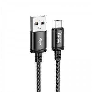 Кабель HOCO Micro USB Wind для зарядки и передачи данных (в упаковке) X89 |1 м, 2.4A| черный