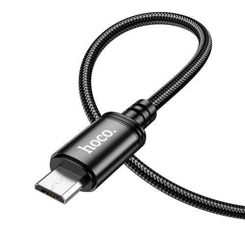 Кабель HOCO Micro USB Wind для зарядки и передачи данных (в упаковке) X89 |1 м, 2.4A| черный