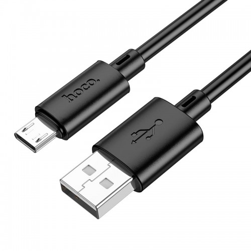 Кабель HOCO Micro USB Gratified для зарядки и передачи данных X88 |2 м, 2,4 A| чёрный