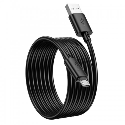 Кабель HOCO Micro USB Gratified для зарядки и передачи данных X88 |2 м, 2,4 A| чёрный