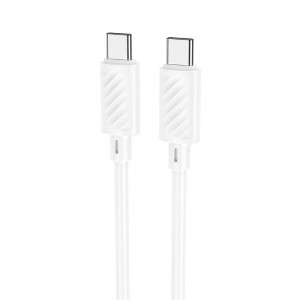 Кабель HOCO Type-C на Type-C Gratified для зарядки и передачи данных (в упаковке) X88 |1 м, 60 Вт| белый