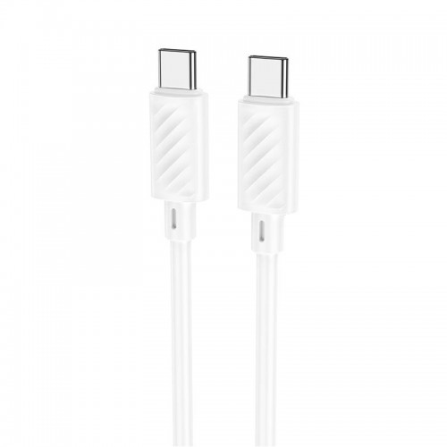 Кабель HOCO Type-C на Type-C Gratified для зарядки и передачи данных (в упаковке) X88 |1 м, 60 Вт| белый