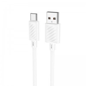 Кабель HOCO Type-C Gratified для зарядки и передачи данных (в упаковке) X88 |1 м, 3 А| белый