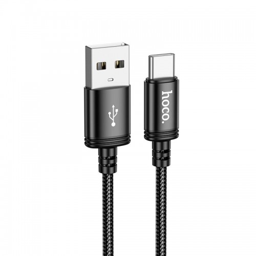 Кабель HOCO Type-C Wind для зарядки и передачи данных (в упаковке) X89 |1 м, 3 А| чёрный