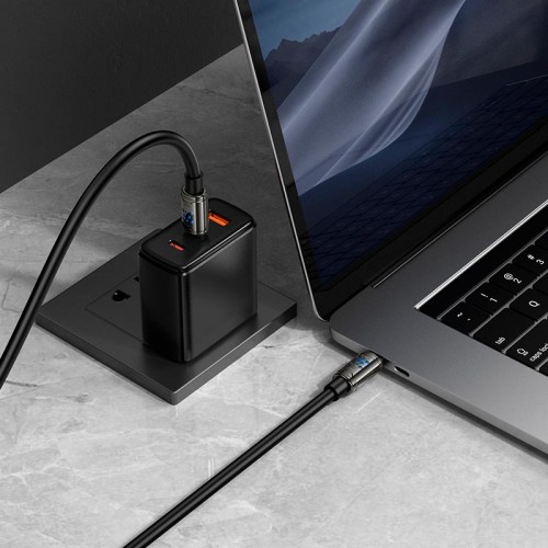 Кабель HOCO Type-C на Type-C Joy для зарядки и передачи данных U143 |1,2 м, 240 Вт| чёрный