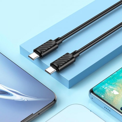 Кабель HOCO C — C Gratified для зарядки и передачи данных X88 |2 м, 60W/3A| чёрный