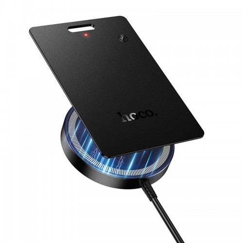 Пошуковий трекер HOCO Nida Dual card type anti-lost device E102 (wireless charging model) |Apple Find My/Android HUB, IP68| black