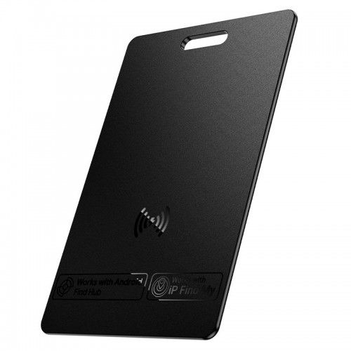 Пошуковий трекер HOCO Nida Dual card type anti-lost device E102 (wireless charging model) |Apple Find My/Android HUB, IP68| black