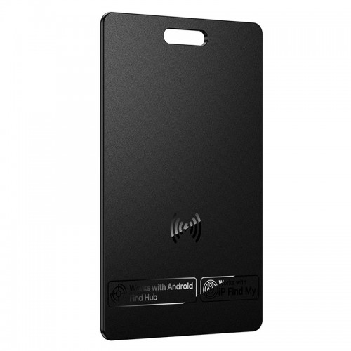 Пошуковий трекер HOCO Nida Dual card type anti-lost device E102 (wireless charging model) |Apple Find My/Android HUB, IP68| black