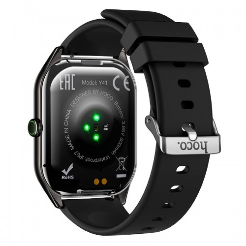 Smart watch HOCO Y41 (call version) |1.955", Track, HeartRate, IP67, 10 Days, BT5.3| black