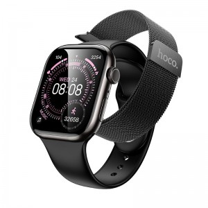 Smart watch HOCO Y42 (call version) |2.01", Track, HeartRate, 7 Days, BT5.3| black
