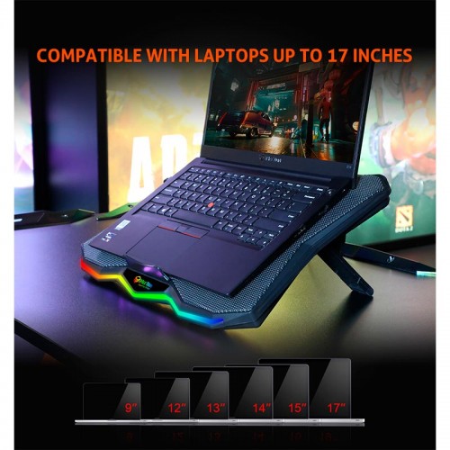 Кулер для ноутбука MEETION Gaming Cooling Pad CP4040 |9-17"|