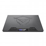 Підставка для ноутбука Meetion CP5050 (9-19") 1 великий тихий кулер 2 USB 5 рівнів нахилу RGB підсвітка black
