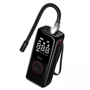 Портативный компрессор HOCO Enlighten portable smart air pump ZP18 |10,3 Бар| чёрный