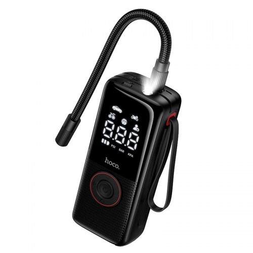 Портативний компресор HOCO Enlighten portable smart air pump ZP18 |10.3 Bar| black
