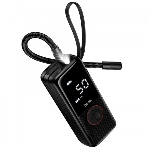 Портативний компресор HOCO Enlighten portable smart air pump ZP18 |10.3 Bar| black