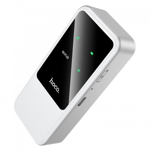 4G портативний роутер HOCO Mobile portable WiFi HI42 (Europe Asia and Africa) |2.4g/WIFI6, 8h, 802.11ax/b/g/n| white