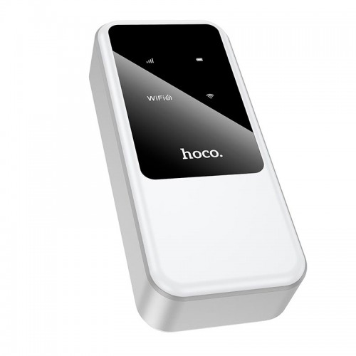 4G портативний роутер HOCO Mobile portable WiFi HI42 (Europe Asia and Africa) |2.4g/WIFI6, 8h, 802.11ax/b/g/n| white