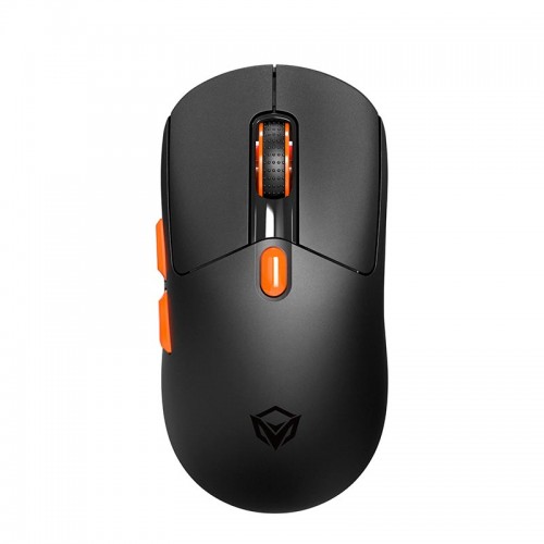 Миша MEETION Проводная + 2.4G + Bluetooth игровая мышь с зарядной базой GW38 | 6 кнопок, 8000 dpi, 30–60 ч, RGB | чёрная