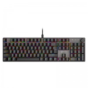 Ігрова клавіатура MEETION Wired Mechanical keyboard red switch MK009Pro (ukrainian version) black