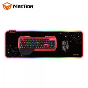 Килим для миші MeeTion Backlit Gaming Mouse Pad RGB MT-PD121 black