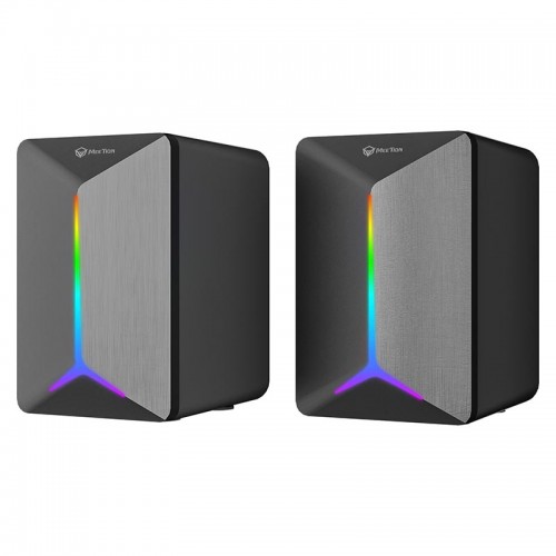 Акустика для ПК Meetion Wired Meetion Speaker MT-SP2011 |AUX+USB, 3W*2, RGB| black