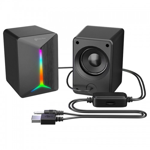 Акустика для ПК Meetion Wired Meetion Speaker MT-SP2011 |AUX+USB, 3W*2, RGB| black
