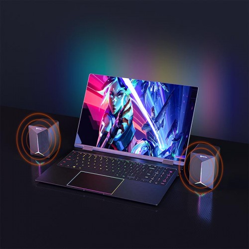 Акустика для ПК Meetion Wired Meetion Speaker MT-SP2011 |AUX+USB, 3W*2, RGB| black