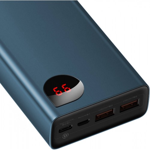УМБ BASEUS Adaman Metal Digital Display Quick Charge Power Bank 20000mAh |2USB/1Type-C, 6A, 65W| (PPIMDA-D03) black