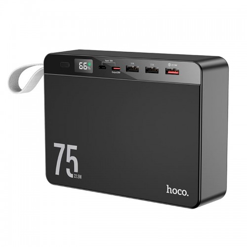 УМБ HOCO Overlord fully compatible power bank J94 75000mAh |3USB/Type-C, PD/QC, 20W/5A| black