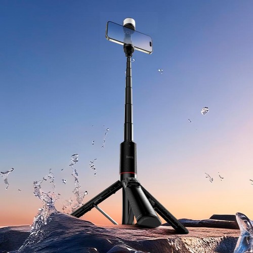 Монопод-тріпод HOCO Spring live broadcast holder with fill light K34 |297-1360mm, 4.5-7", BT5.2| black