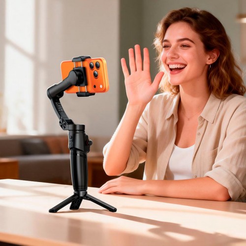 Ручной стабилизатор HOCO Three-axis intelligent gimbal K91 |App, 5h, 4.5-7"|