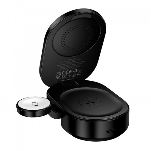 Зарядка Qi2 HOCO Pole 3-in-1 magnetic wireless fast charger CQ23 |25W|