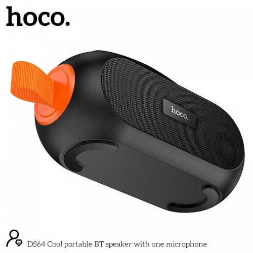 Акустика-караоке HOCO Cool portable BT speaker with one microphone DS64 |BT5.3, TWS, 30W| black