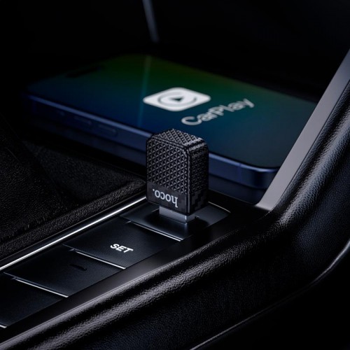 Адаптер HOCO Tony car wireless CarPlay adapter HU3 black