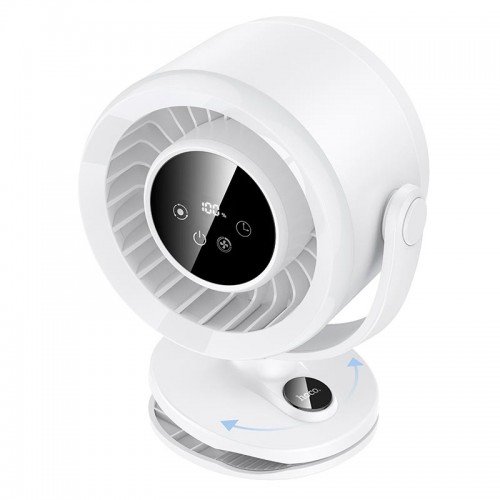 Портативний вентилятор на кліпсі HOCO clip mount fan HX608 |5 Levels, 2.5.2-8h, 40dB| white