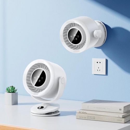 Портативний вентилятор на кліпсі HOCO clip mount fan HX608 |5 Levels, 2.5.2-8h, 40dB| white