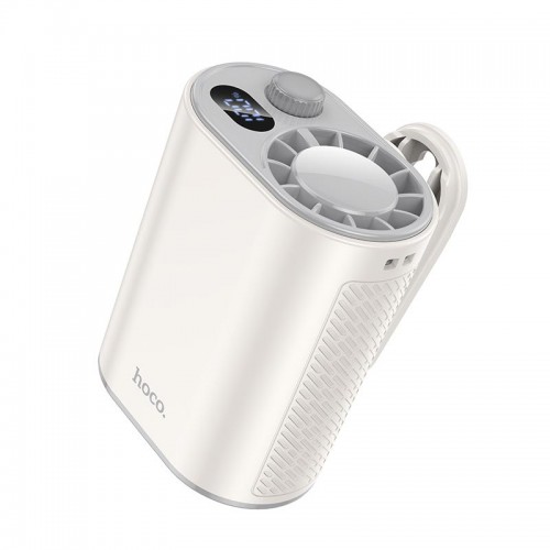 Портативний вентилятор на кліпсі HOCO portable fan HX609 |100 Levels, 9.5h, 70dB| white