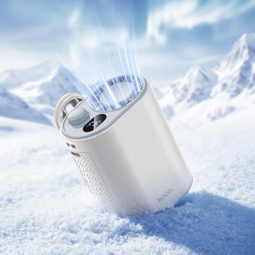 Портативний вентилятор на кліпсі HOCO portable fan HX609 |100 Levels, 9.5h, 70dB| white